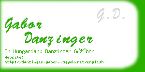 gabor danzinger business card
